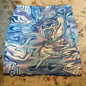 Tie Dye blue skirt